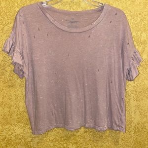 American Eagle light pink blouse